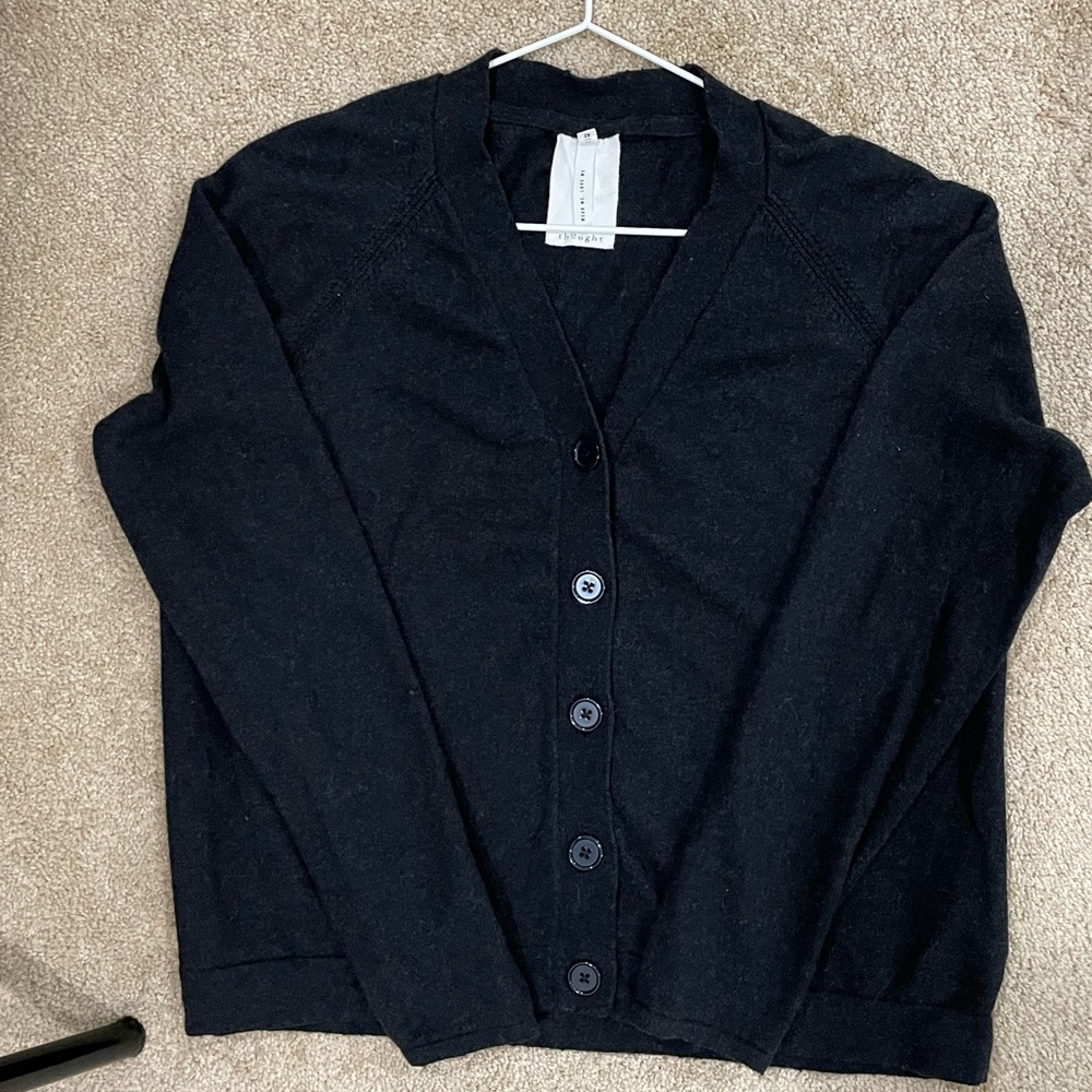 Thought Irene organic cotton wool cardigan.